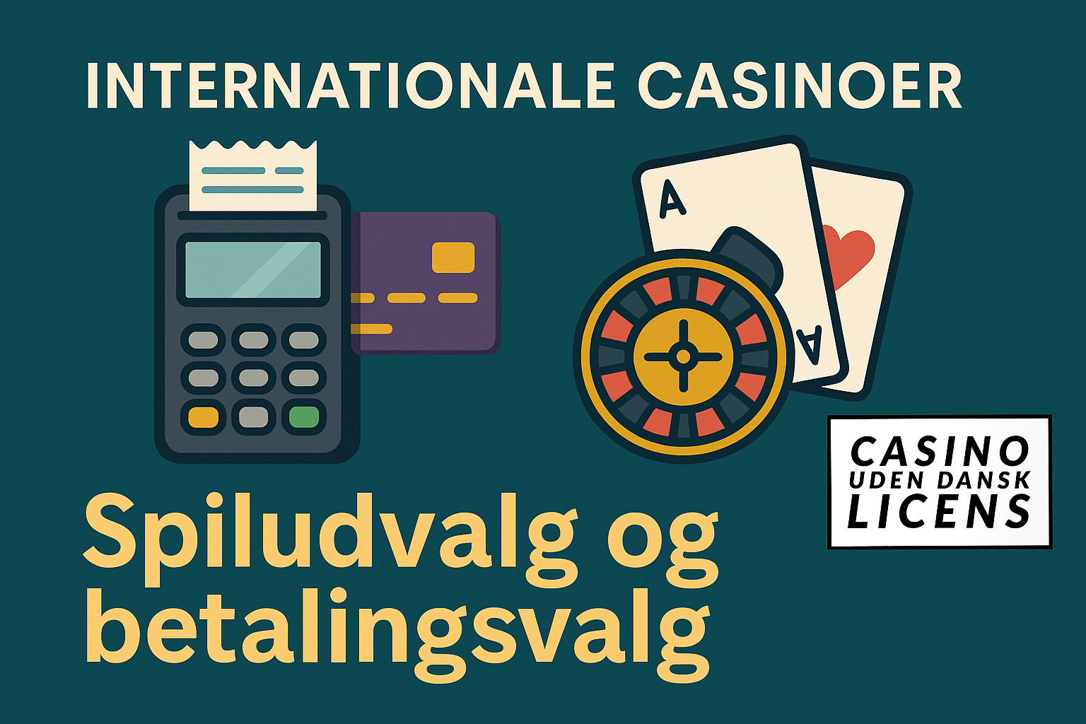 spiludvalg og betalingsmetoder